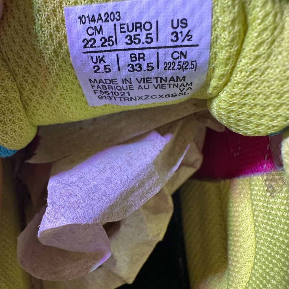 ASICS Kids' Vibrant Pink and Neon Yellow Sneakers - Picture 10 of 10